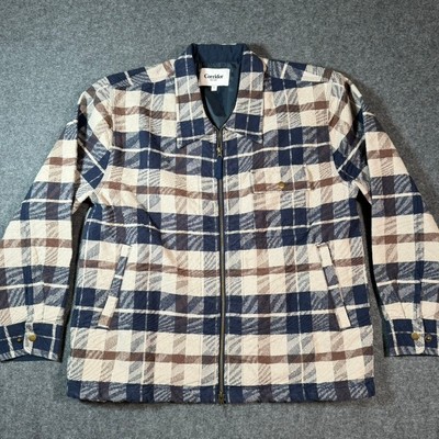 Corridor New York Plaid Zip Up Jacket Men Size L