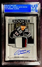 2024-25 UD The Cup #125 GRAEME CLARKE RC AUTO PATCH RPA #d 045/249