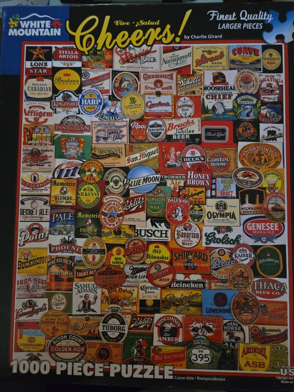 White Mountain "CHEERS" 1000 Pc Puzzle 100% Complete-All The Favorite!