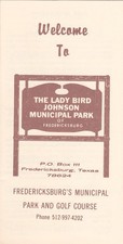 1979 Lady Bird Johnson Municipal Park Fredericksburg Texas Brochure