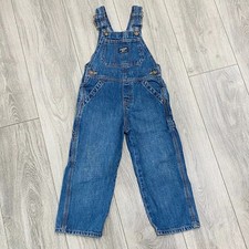 OshKosh B  Gosh Overalls Carpenter Style Blue Denim Unisex Jeans Size 4T Toddler