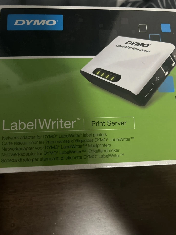 Servidor de impresión DYMO 1750630 LabelWriter para fabricantes de etiquetas DYMO nueva caja abierta Foto 3 de 3