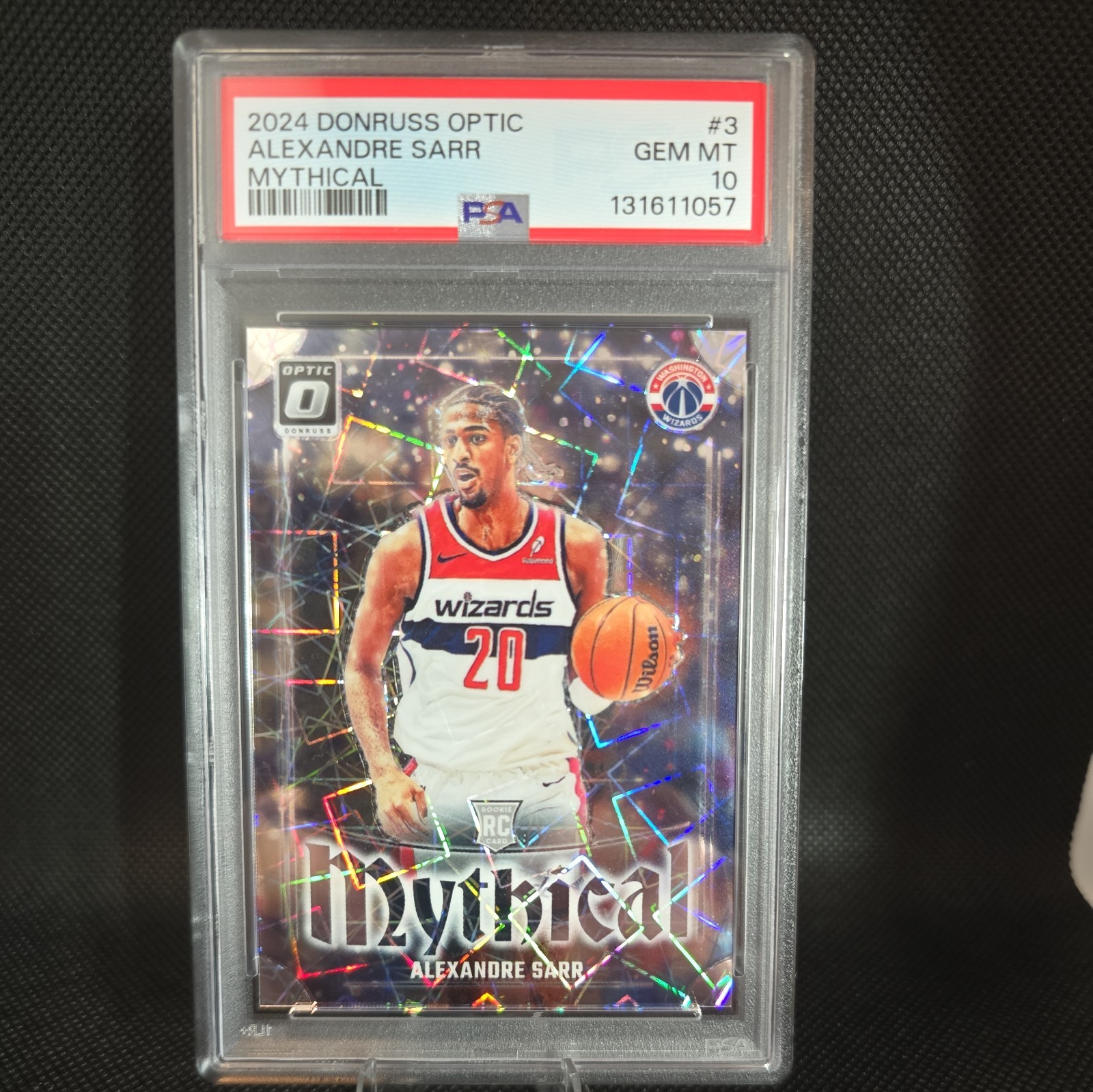 2024-25 Panini Donruss Optic Alexandre Sarr Mythical Rookie Case Hit PSA 10 POP2