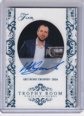 2025-26 Upper Deck Flair Hockey Nikita Kucherov Trophy Room Auto #04/49