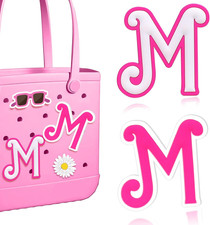 Letter Charms for Bogg Bag A-Z, 2Pcs Alphabet Charm Accessories for Bogg Bag for