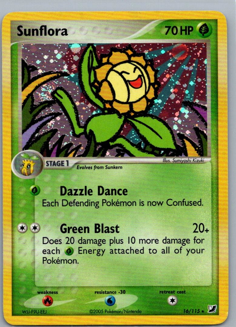 Sunflora 16/115 Holo Rare Unseen Forces Pokemon Holo Lightly Played