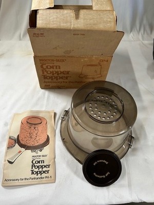 VINTAGE Proctor-Silex Panhandler Ph-1 Accessory: Corn Popper Topper EUC