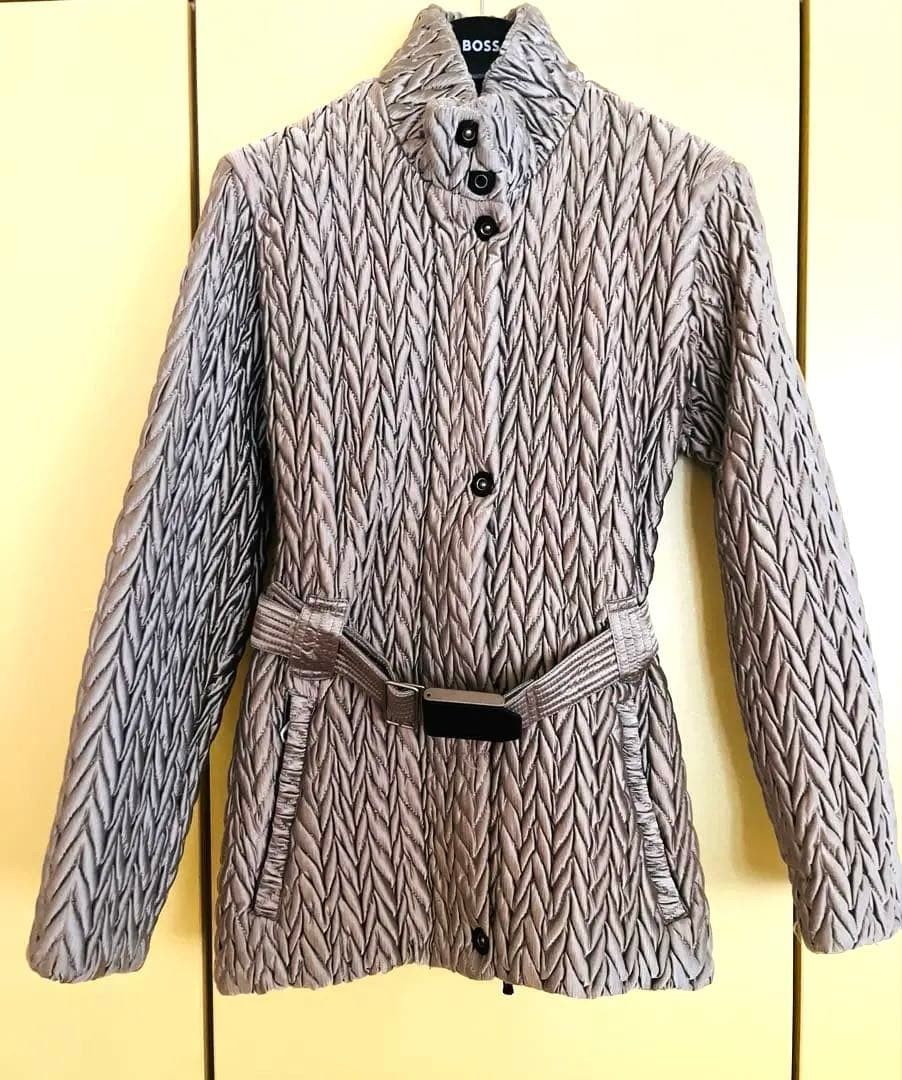 VERSACE SPORT Jacket Gray with Belt Stylish Used Valid Price Over ¥200,000