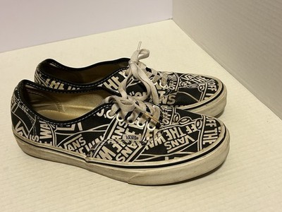 Vans Authentic OTW Repeat Black White VN0A38EMUKK Mens 7.5 Womens 9 Shoes