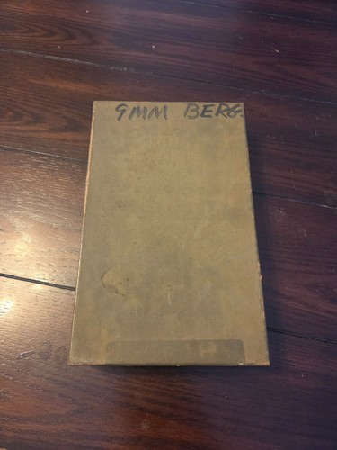 9mm Bergmann box. Vintage 9mm box