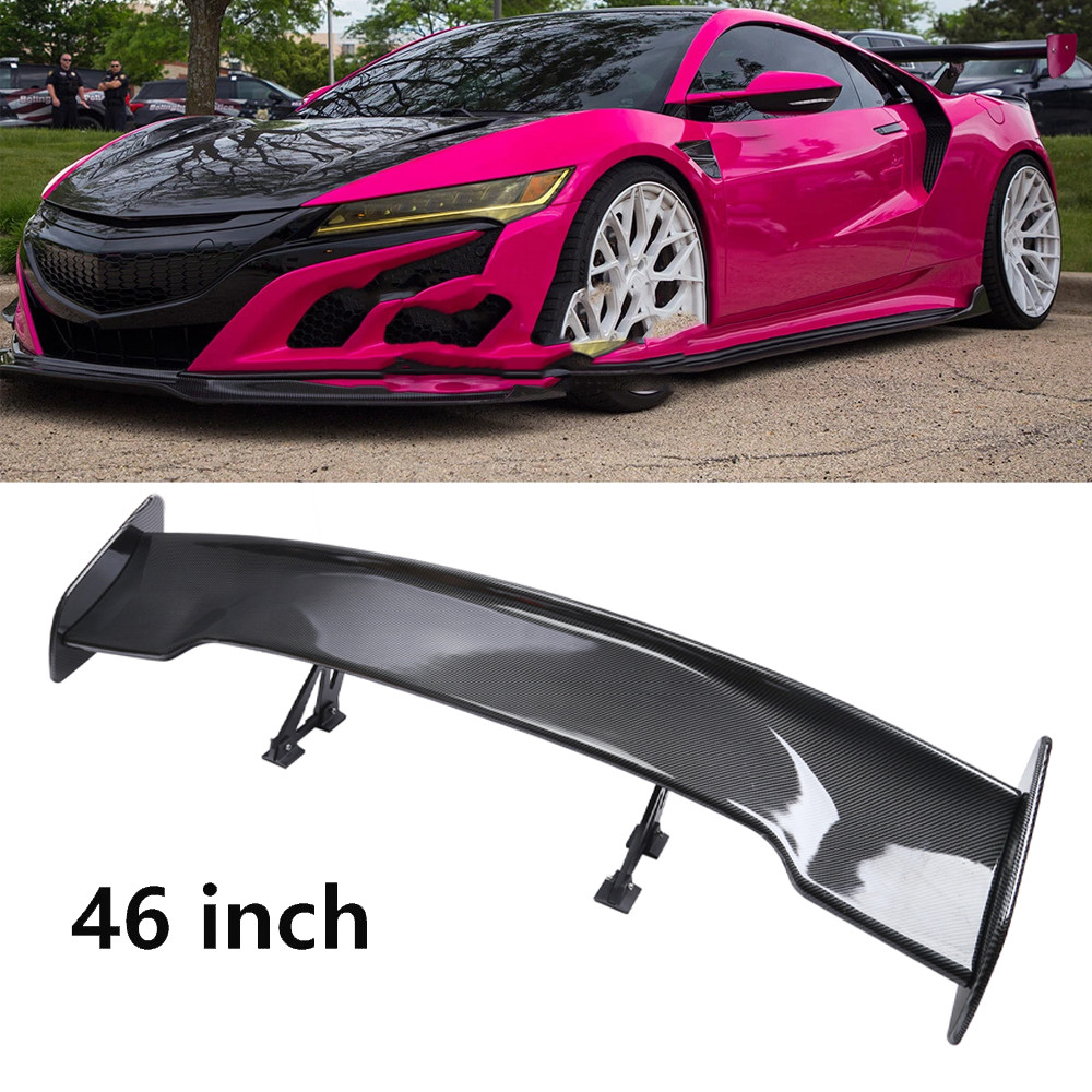47" Fiber Rear Trunk Spoiler Wing Adjustable GT-Style For Acura NSX Coupe M