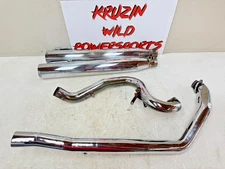 2007 Harley Davidson RoadKing Rinehart 2 into 1 Exhaust System Pipe + Muffler