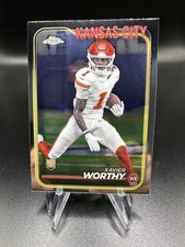2024 Topps Chrome Football - Rookies Xavier Worthy #208 (RC) - Chiefs