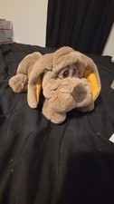 Vintage Russ Berrie Lubbable Wrinkles Brown Puppy Dog Plush Stuffed Animal