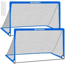 Kids Soccer Goal for Backyard Set 2 Set of 6X4 FT Toddler Soccer Nets Pop Up...