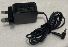 GENUINE ASUS AC ADAPTER 19V 1.75A 33W 0.8A AD891M21 SMALL PIN With UK Plug