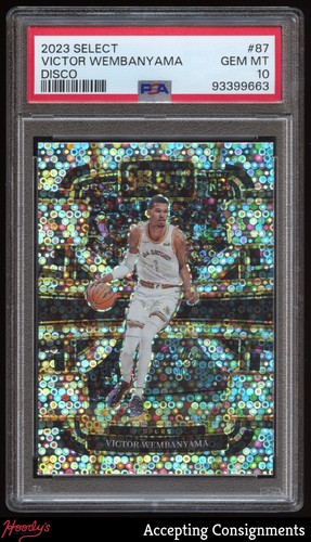 2023-24 Select Disco #87 Victor Wembanyama Concourse ROOKIE RC PSA 10 GEM MINT