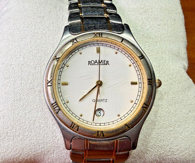Armbanduhr Roamer mit schönem Quarz-Uhrwerk PUW 241N   läuft