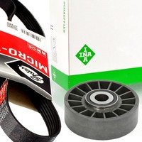 Gates 6PK1885HD Keilrippenriemen + Rolle FüR Mercedes C124 W124 S124