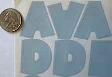 LARGE LIGHT ICE BLUE 1-1/4  Chunky Shadow Alphabet Stickers 114pc Making Memories