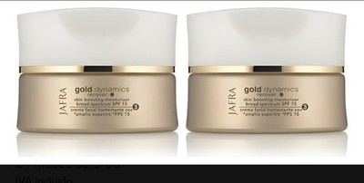 2 Jafra Gold Dynamics Skin Boosting Moisturizer Broad Spectrum SPF 15 1.7 fl