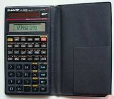 Sharp EL-520D Scientific Calculator Vintage Calculator w/Case and Instructions