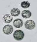 Buffalo Nickel Lot 8 Coins 1935–1937 Mixed Full Dates Album Fillers