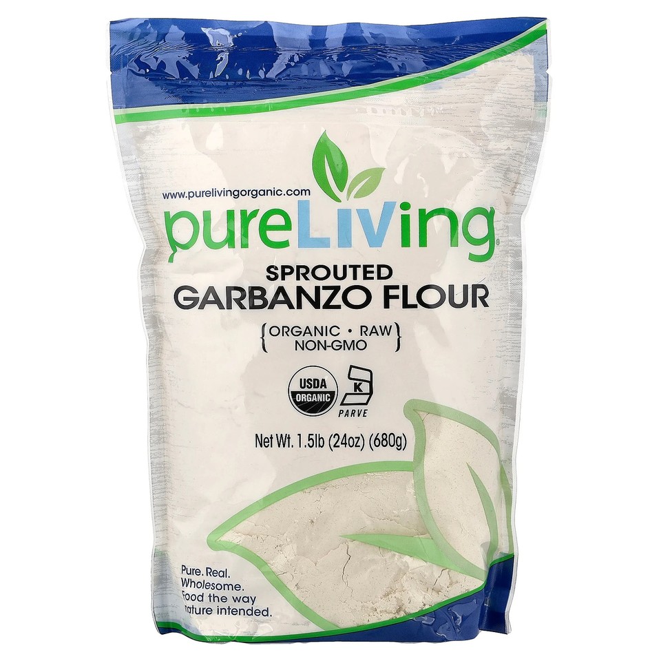 Organic Sprouted Garbanzo Flour, 24 oz (680 g)
