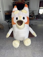 Bluey Bingo Halloween Themed Mummy Giant Plush 25in NWOT Stk 0002