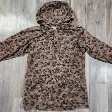 VTG Austrian KAZ 57 Pea Dot Camo Parka Coat Hooded Jacket Army Austria