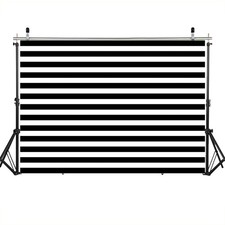 Black and White Stripe Photo Backdrop Graduation Season Photo Backdrop 7x5FT ...