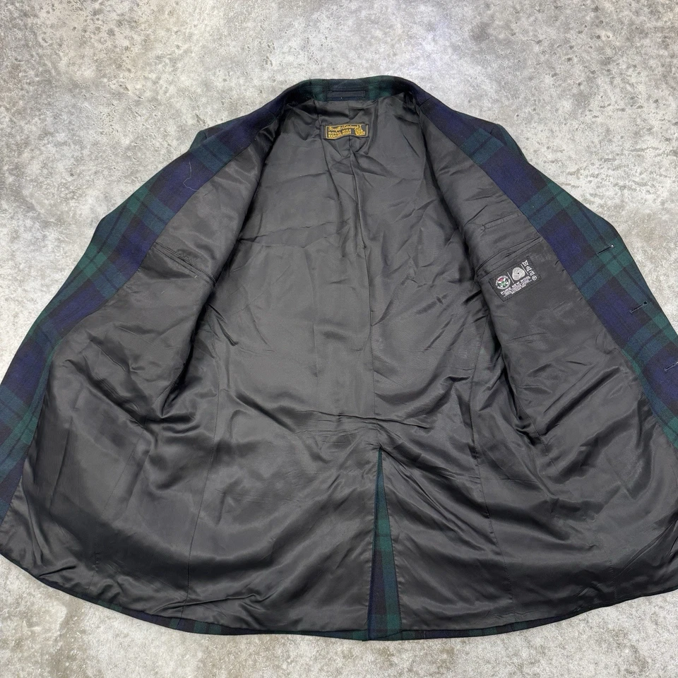 Forsyth of Edinburgh blazer mens 41 L jacket pants suit plaid tartan wool 50s - Image 4 of 4