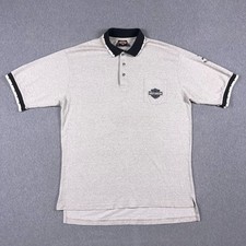 VTG Harley Davidson Polo Shirt Mens XL Daytona Beach Florida 90s Made in USA