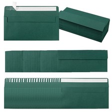 100 Pack Colorful 10 Business Envelopes Self Seal Standard Envelopes for Off...