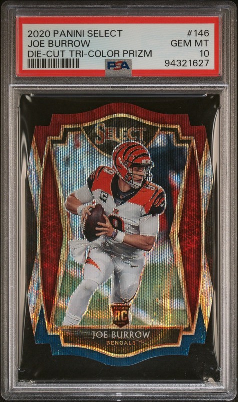 2020 Panini Select Joe Burrow #146 RC PSA 10
