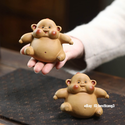 Collect Cute Gorilla Tea Pet Ornaments Wealthy and Powerful Table Toys and Cover