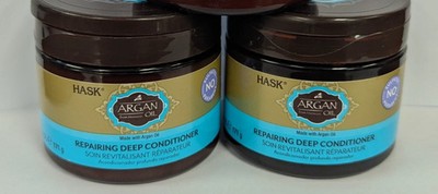 LOT OF 2 - HASK ARGAN OIL REPAIRING DEEP CONDITIONER  6OZ EACH