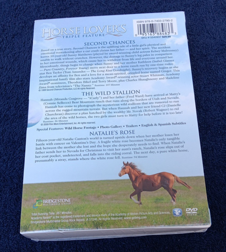Horse Lovers (Sealed) 3 DVD Set: Second Chances/Natalies Rose/Healed by Grace - Imagen 2 de 6