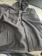 DICKIES Men's DUCK Hooded Quilted Jacket - Black - Xlarge - NWT