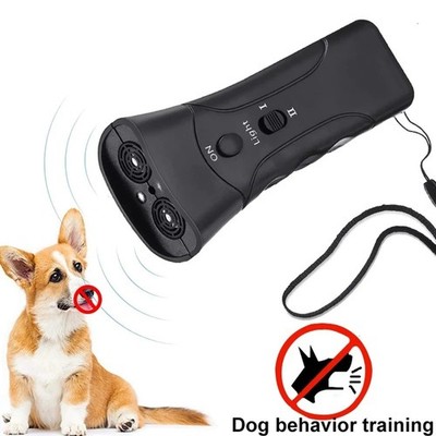 Ultrasonic Anti Dog Barking Trainer LED Light Gentle Chaser Petgentle Sonics