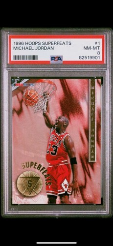 Michael Jordan #1 — 1996 Hoops Superfeats basketball card