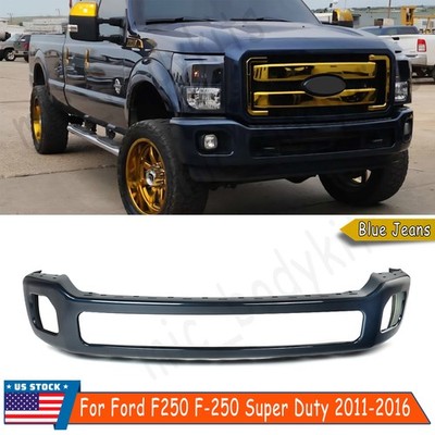 N1 Blue Jeans Front Bumper Face Bar Steel For 2011-16 F250 F350 F450 Super Duty