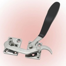 Compression Latch Handle Polished Finish Door Hardware Black Grip for Cabinets