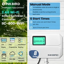 INKBIRD Irrigation Systems Lawn Sprinklers Controller IIC-800-WIFI Waterproof US