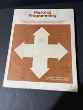 TI Programmable Calculator 58/59 Personal Programming Manual Vintage 1977 Rare