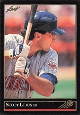 1992 Leaf #214 Scott Leius Black Gold