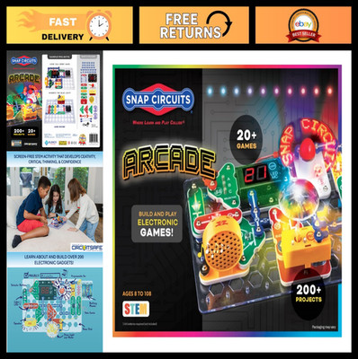 Electronics Exploration Kit - Snap Circuits Arcade, STEM Activities for Ages 8+,