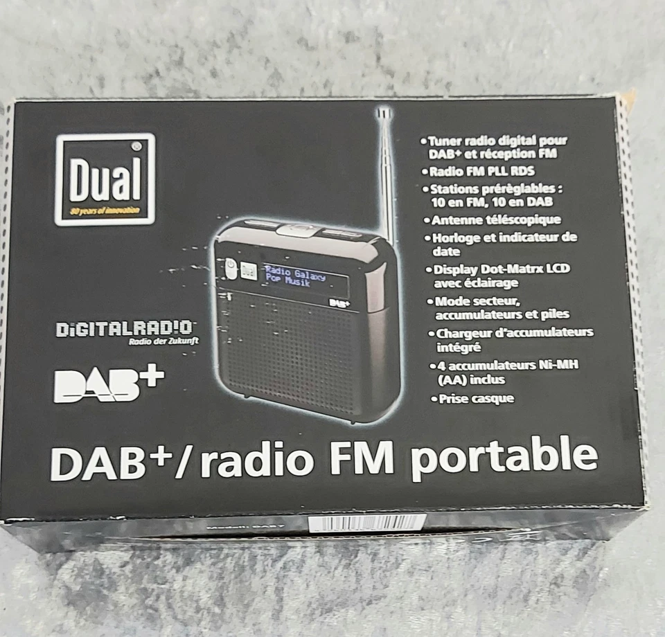 DUAL DIGITALRADIO DAB 7 PORTABLES DAB+UKW RADIO - Org.verpackt mit Anleitung