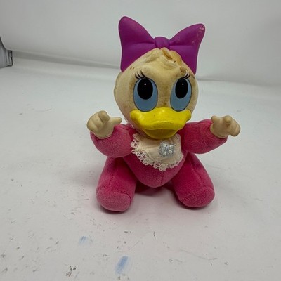 Vintage Disney Babies Baby Daisy Duck Plush Pink 4 Inch Applause Toy 14517