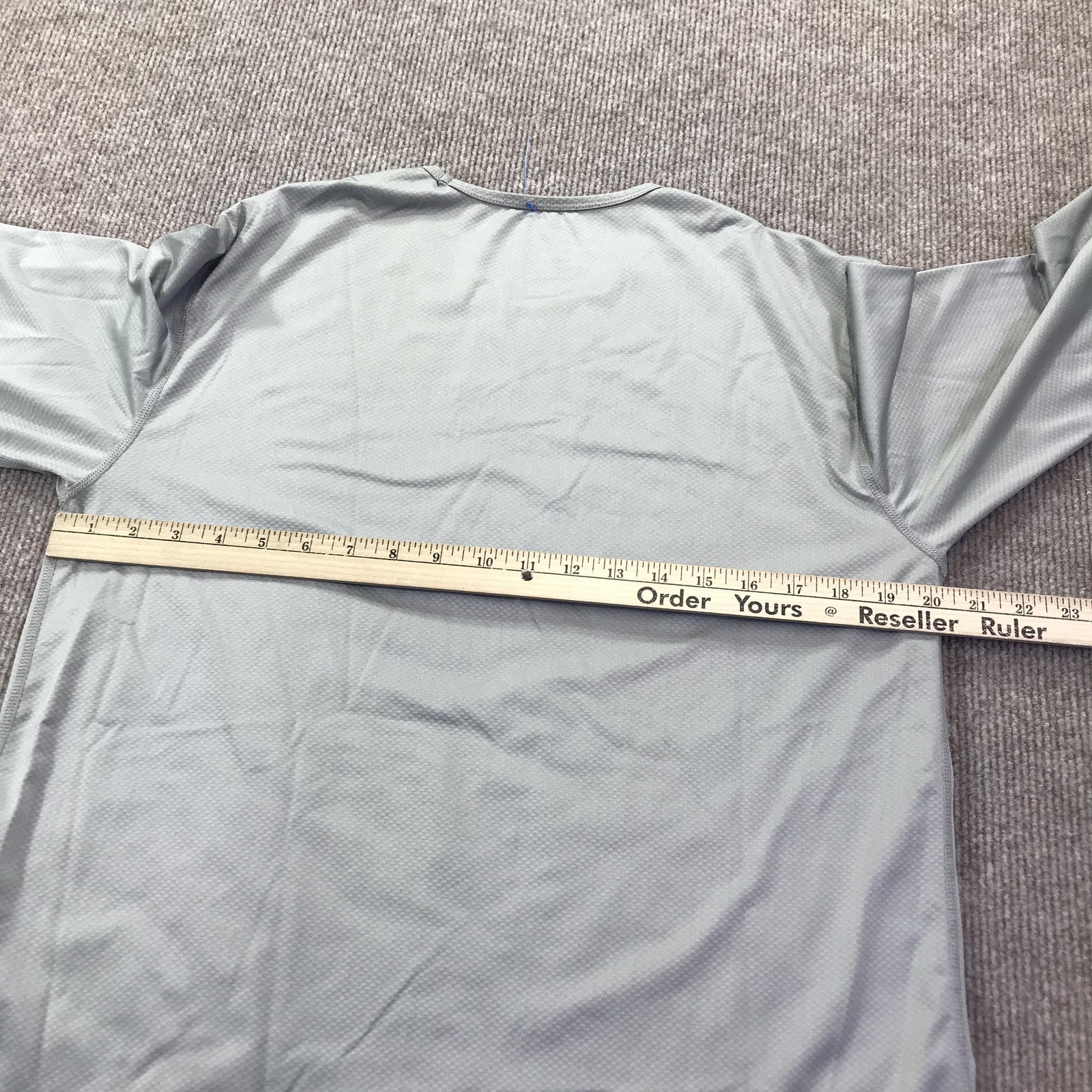 BYLT Shirt Mens Medium Gray Long Sleeve Drop-Cut Performance Athletic Crewneck